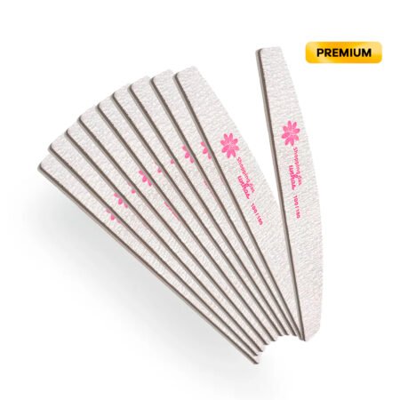 Kit 10 Lixas Bananão Premium 100/180 Shopping das Unhas