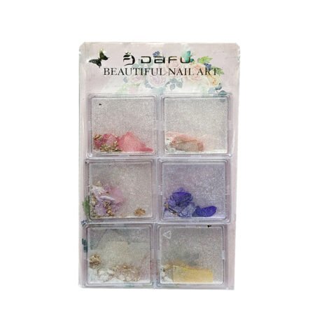 Decoração Beautiful Nail Art Dafu 6 unidades