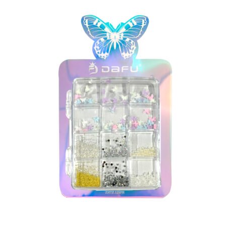 Decoração de Unhas Dafu Coleção Borboleta Colorida