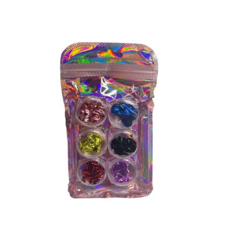 Folha de Ouro Colorido 06 6 unidades