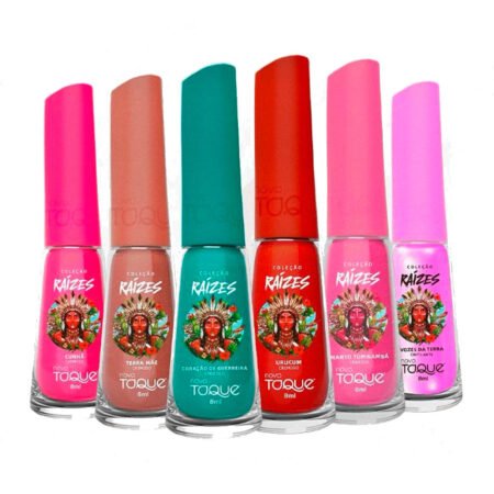 Kit Esmalte Novo Toque Coleção Raízes 6 unidades