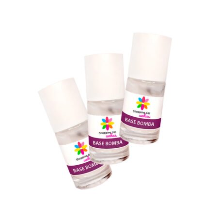 Kit 3 Base Bomba Shopping das Unhas 10ml