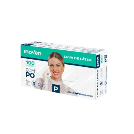 Luva de Latex  Inoven Com Pó Tamanho P