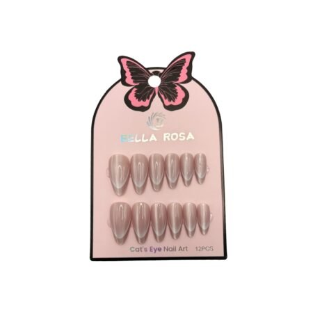 Unha Postiça Almond Nude Taupe Bella Rosa