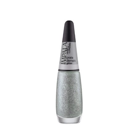 Esmalte Impala Prata Demais Glitter  7,5ml