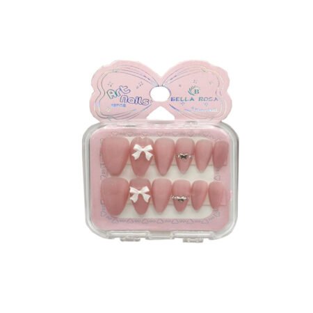 Unha Postiça Art Nails Almond  Rosa Bella Rosa