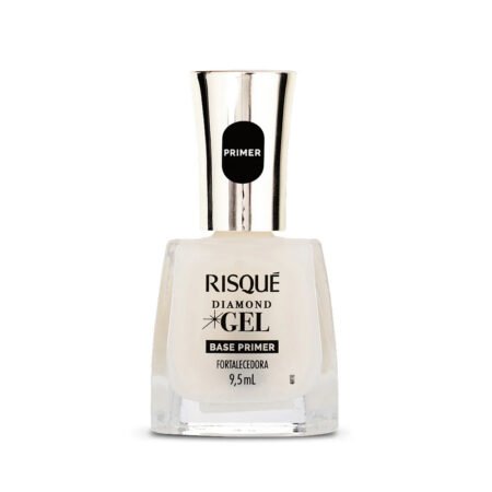 Esmalte Risque Diamond Efeito Gel Base Primer Fortalecedora 9,5ml