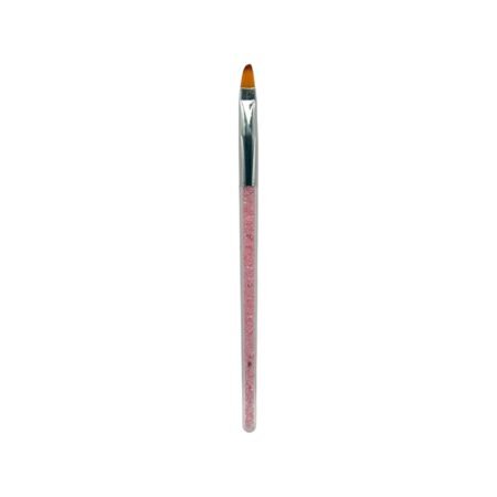 Pincel Lingua de Gato Rosa Strass