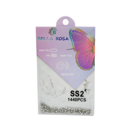 Strass SS2 Bella Rosa Prata 1440 peças