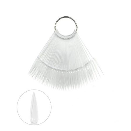 Leque Mostruário de Esmalte Stileto Transparente 50 unidades