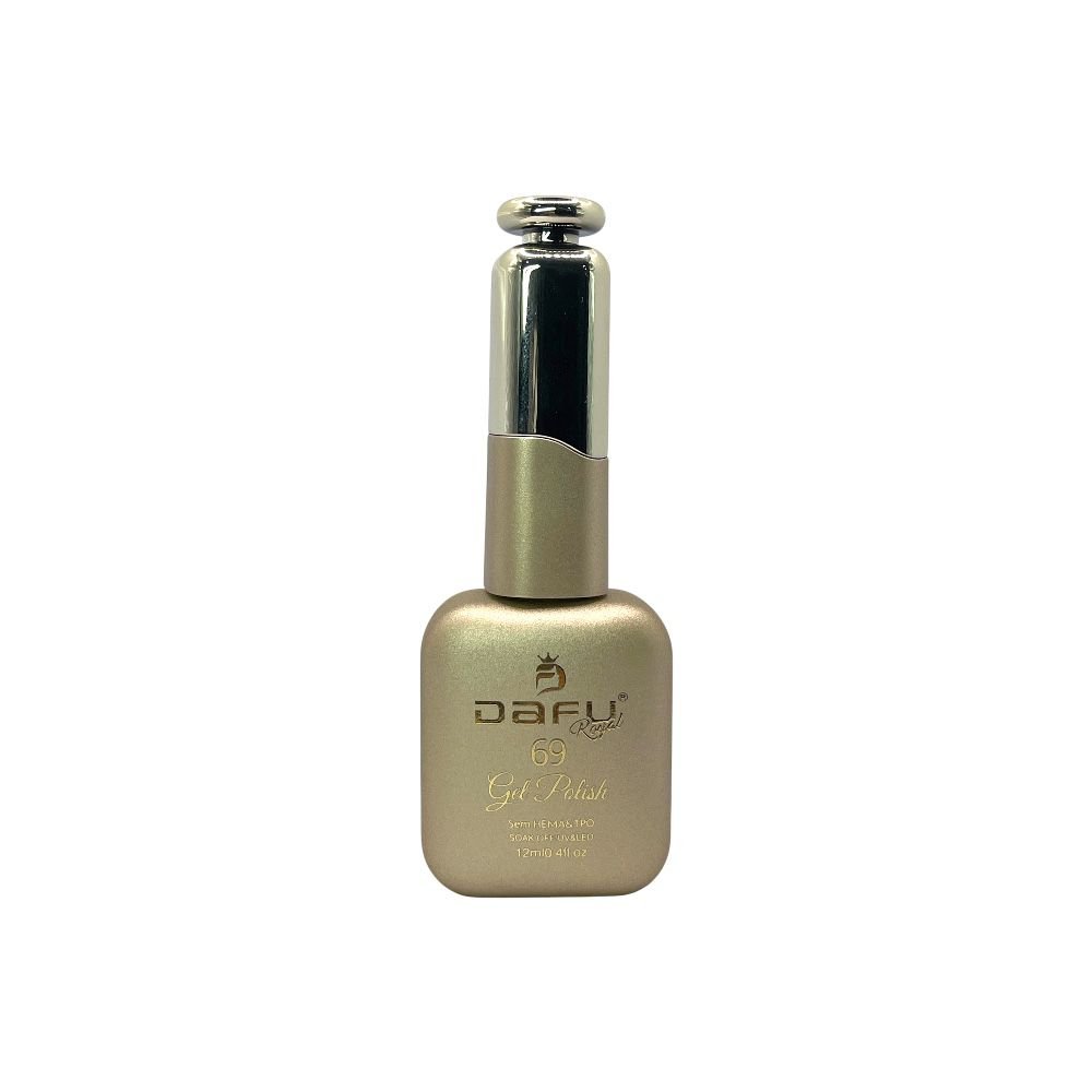 Esmalte em Gel Royal Dafu Dourado Glitter Fino 12ml 69