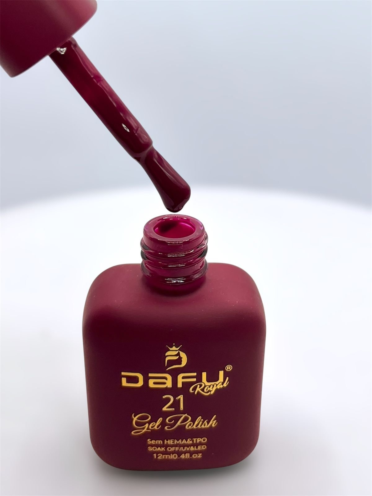 Esmalte em Gel Royal Dafu Vermelho Vinho 12ml 21 - Imagem 2