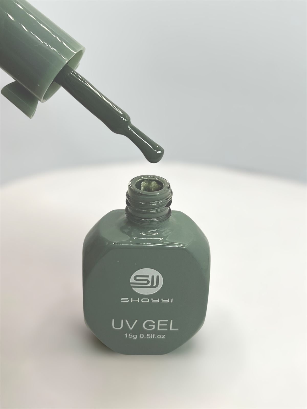 Esmalte em Gel Lacinho Shoyyi Verde Acinzentado 31 15ml - Imagem 2
