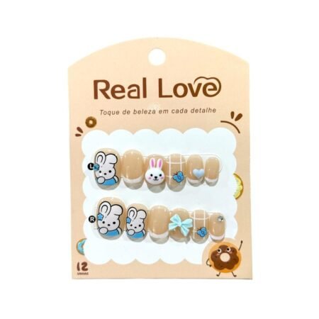 Postiça Infantil Coelhinho  Real Love 12 unidades