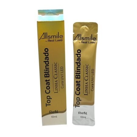 Top Coat Blindado Real Love by Allsmile Refil 10ml