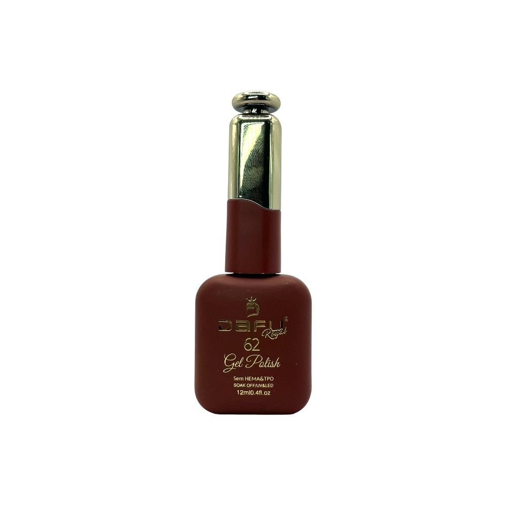 Esmalte em Gel Royal Dafu Marrom Avermelhado 12ml 62
