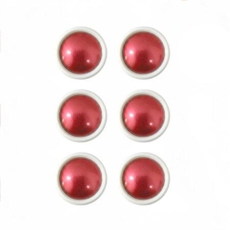 Po Cromado Vermelho Magic Mirror Zem 6 unidades