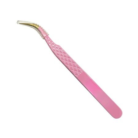 Pinça de Cilios Curvada Rosa Zola