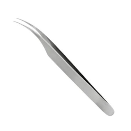 Pinça de Cilios Semi Curvada Prata Zola