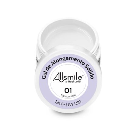 Gel Solido Real Love  by Allsmile Transparente 01 15ml