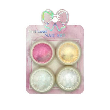 Po Cromado Real Love Nail Art 4 unidades
