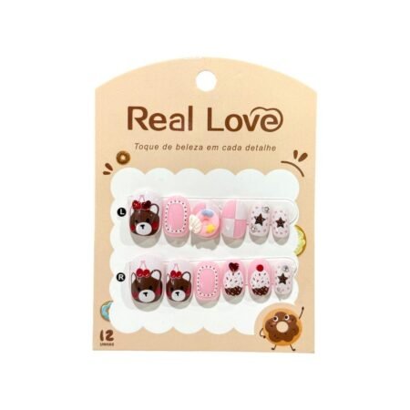Postiça Infantil Candy  Real Love 12 unidades