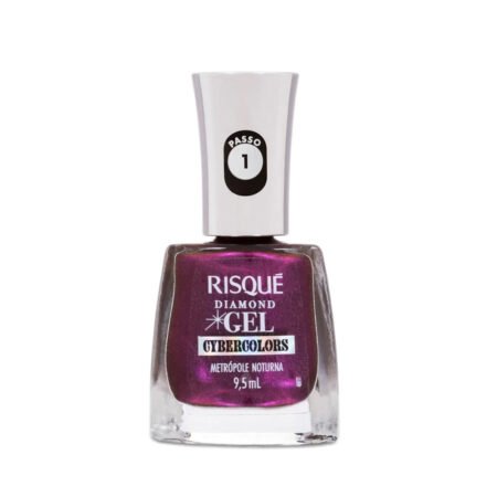 Esmalte Risque Diamond  Gel  Metropole Noturna  Cybercolors 9,5ml