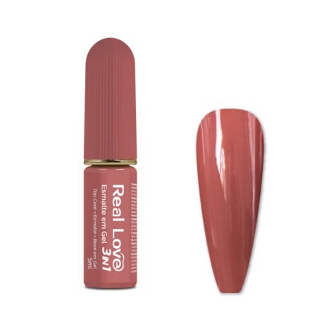 Esmalte em Gel 3 em 1 nude Real Love 5ml 038