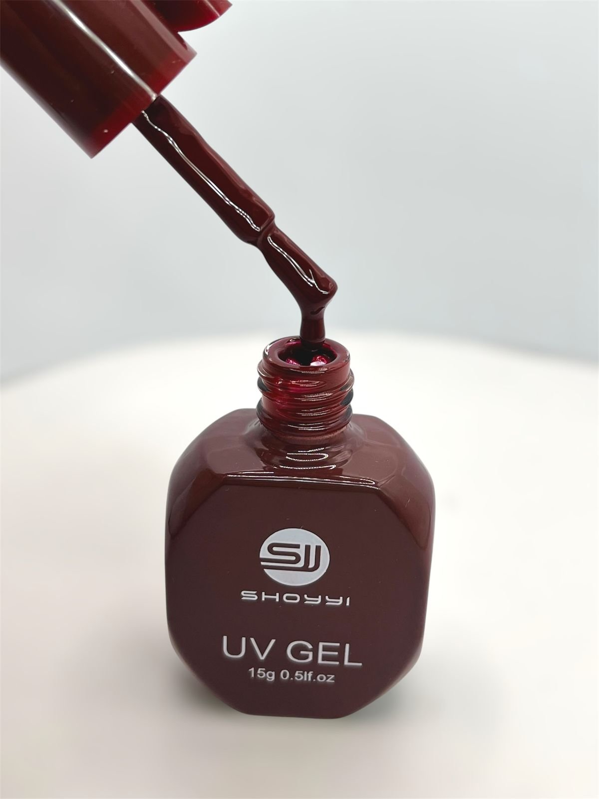 Esmalte em Gel Lacinho Shoyyi Vermelho Bordo 25 15ml - Imagem 2