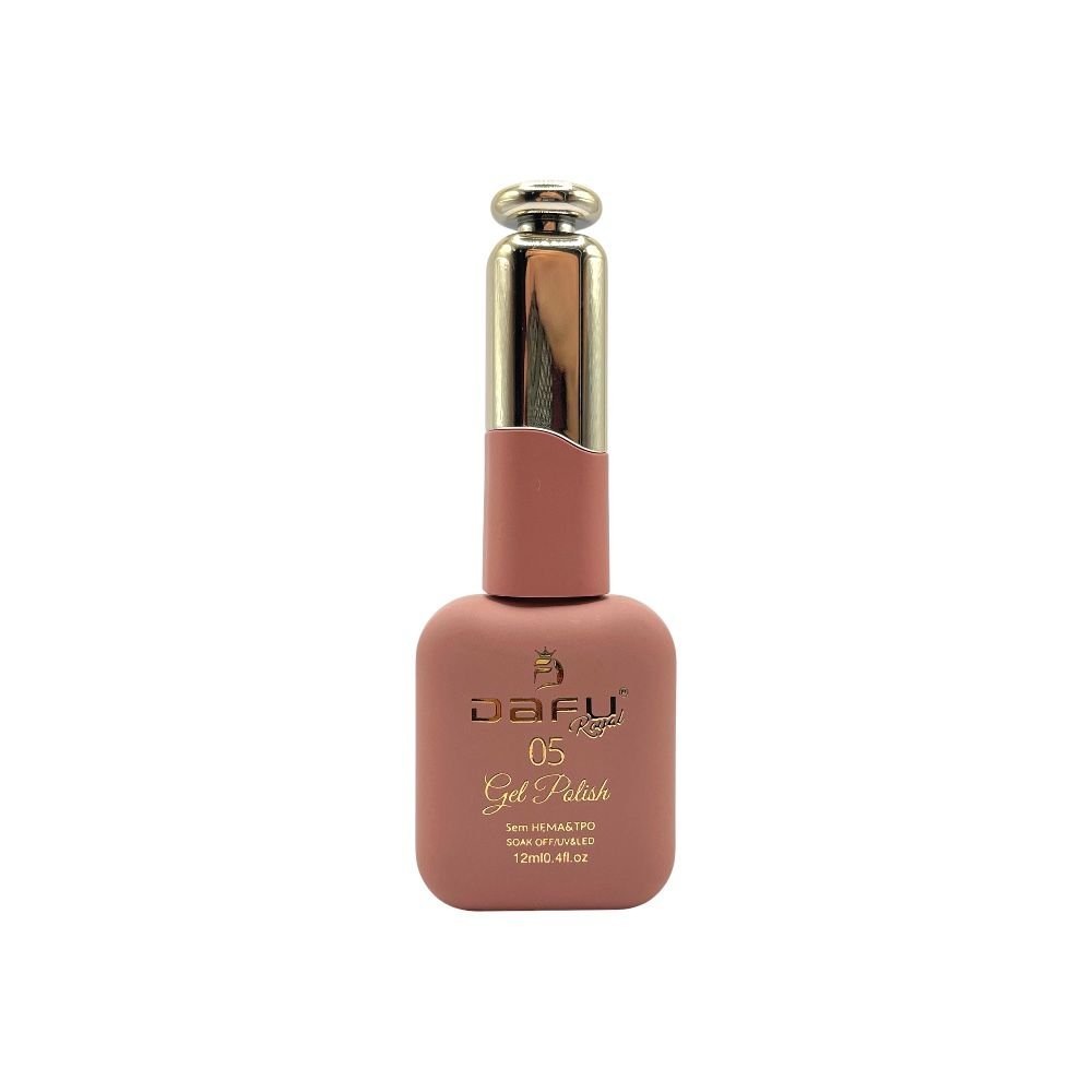 Esmalte em Gel Royal Dafu Nude Rosado Transparente 12ml 05
