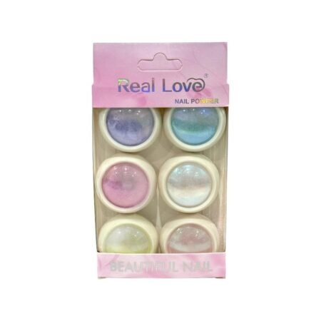 Kit Po Cromado Colorido 01 Real Love 6 unidades